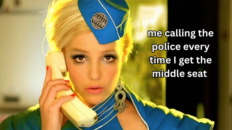 britney spears as flight attendant in toxic video