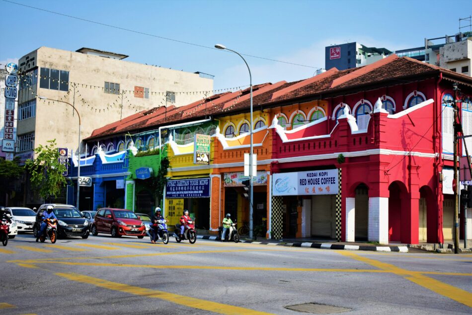 colourful buildings in Ipoh Malaysia